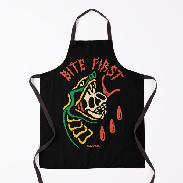 Item preview, Bite First Skull Snake Tattoo designed and sold by Vudu! ⚡ Studio.