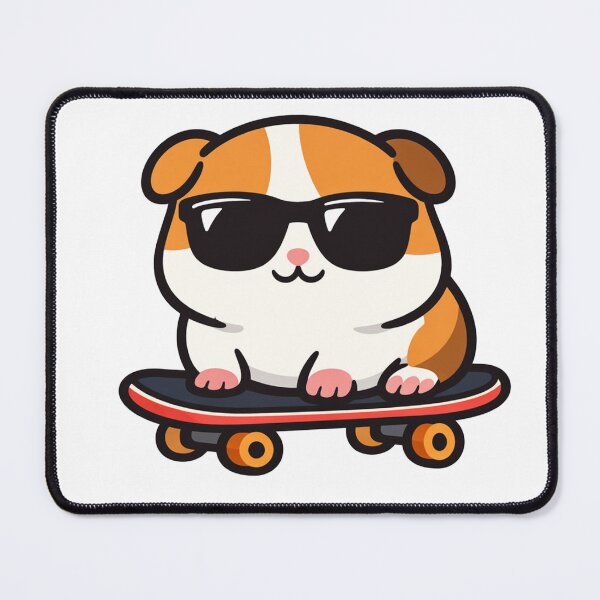 Item preview, Cool Guinea Pig on a Skateboard designed and sold by Owcomm.