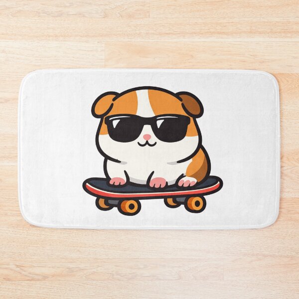 Item preview, Cool Guinea Pig on a Skateboard designed and sold by Owcomm.
