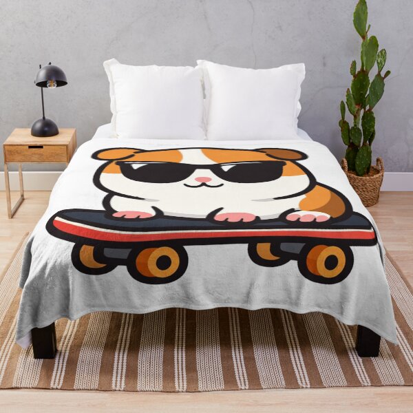 Item preview, Cool Guinea Pig on a Skateboard designed and sold by Owcomm.