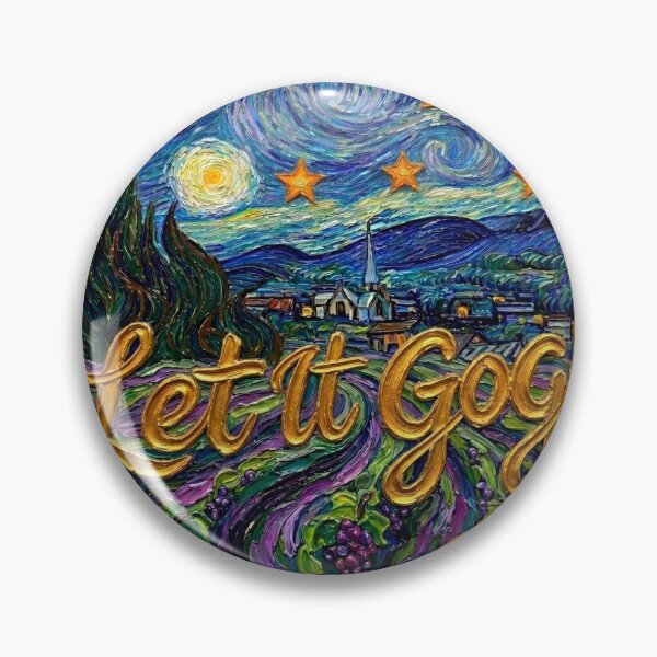 Item preview, Let it Gogh Funny Vincent Van Gogh Starry Night Design designed and sold by gear-posters.