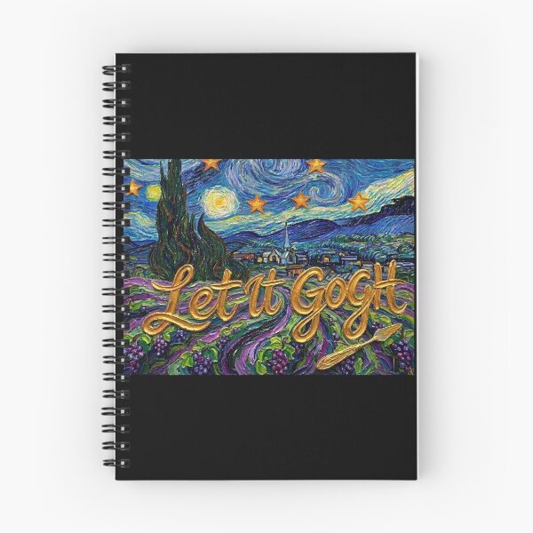 Item preview, Let it Gogh Funny Vincent Van Gogh Starry Night Design designed and sold by gear-posters.