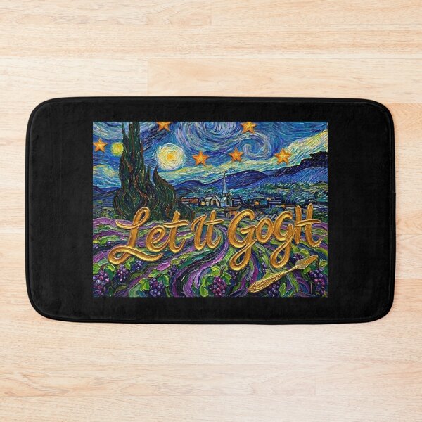 Item preview, Let it Gogh Funny Vincent Van Gogh Starry Night Design designed and sold by gear-posters.
