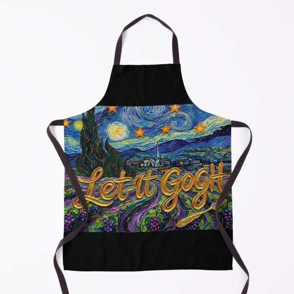 Item preview, Let it Gogh Funny Vincent Van Gogh Starry Night Design designed and sold by gear-posters.
