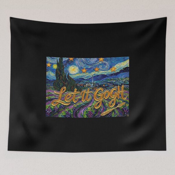 Item preview, Let it Gogh Funny Vincent Van Gogh Starry Night Design designed and sold by gear-posters.