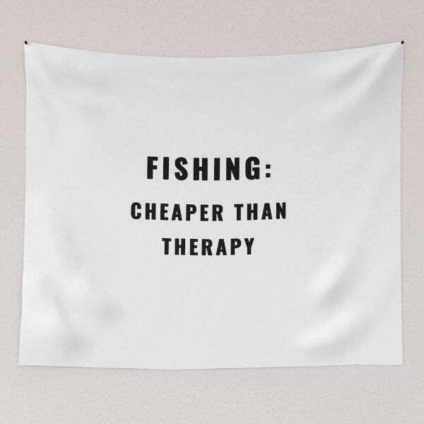 Item preview, Fishing Cheaper Than Therapy Fishing Quote T-Shirt | Uncle Jichuan designed and sold by Uncle-Jichuan.