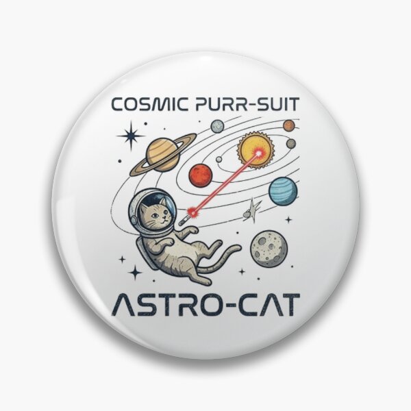 Item preview, Funny Space Cat Gift Astronaut Cat Lover Cosmic Purr-suit  Laser Eye Cat Shirt Geek Gift designed and sold by Dev Mode.