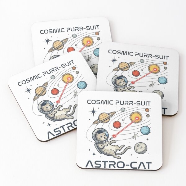 Item preview, Funny Space Cat Gift Astronaut Cat Lover Cosmic Purr-suit  Laser Eye Cat Shirt Geek Gift designed and sold by Dev Mode.