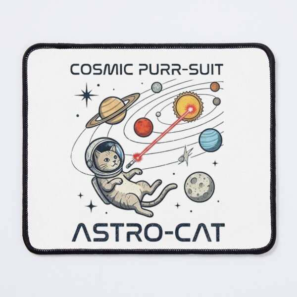 Item preview, Funny Space Cat Gift Astronaut Cat Lover Cosmic Purr-suit Laser Eye Cat Shirt Geek Gift designed and sold by Dev Mode.