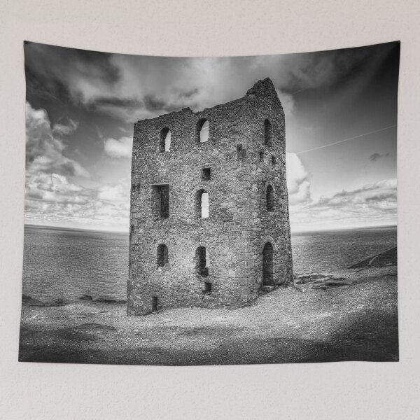 Item preview, Wheal Coates Engine House – Black and White designed and sold by Paul Thompson Photography.