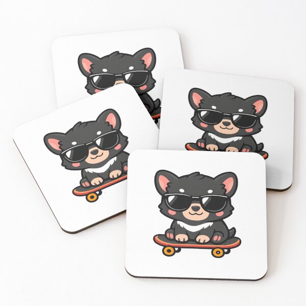 Item preview, Cool Skater Puppy Wearing Sunglasses designed and sold by Owcomm.