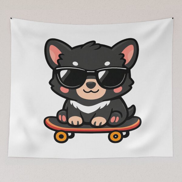 Item preview, Cool Skater Puppy Wearing Sunglasses designed and sold by Owcomm.
