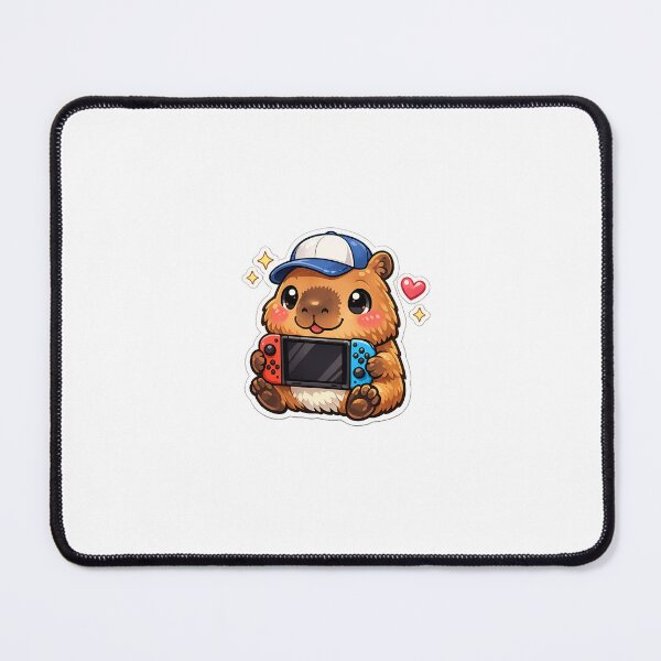 Item preview, Gamer Capybara Cute Gaming Sticker designed and sold by IYASDiaz.