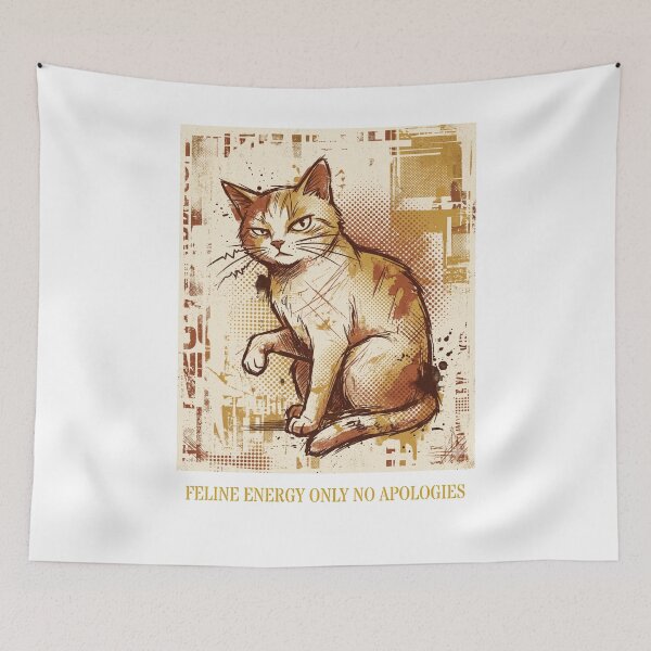 Item preview, Feline Energy Only No Apologies  designed and sold by The Quiet Thicket.