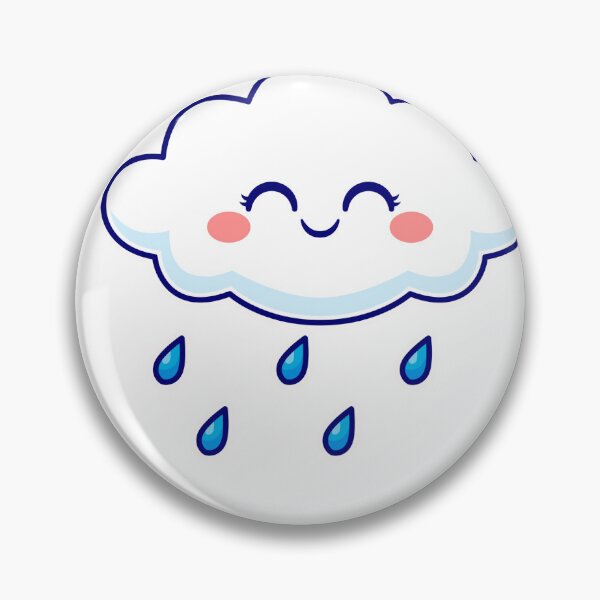 Item preview, Happy Little Rain Cloud Kawaii Sticker designed and sold by simranart111.