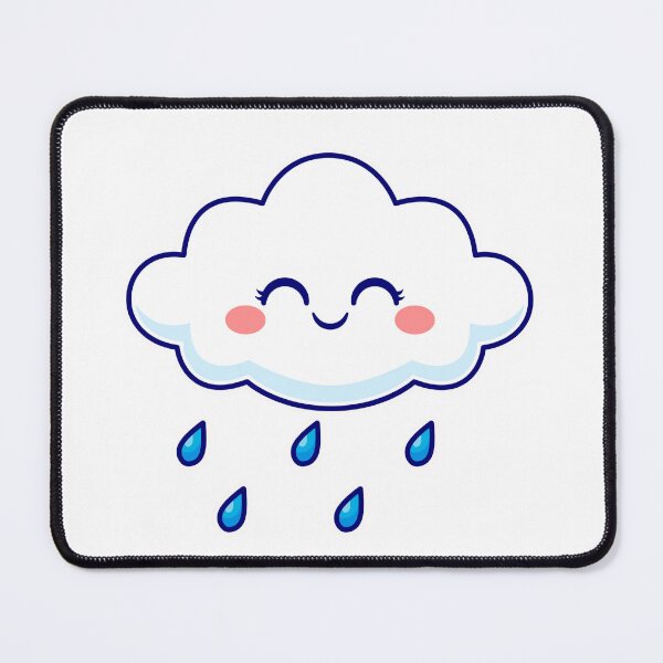 Item preview, Happy Little Rain Cloud Kawaii Sticker designed and sold by simranart111.