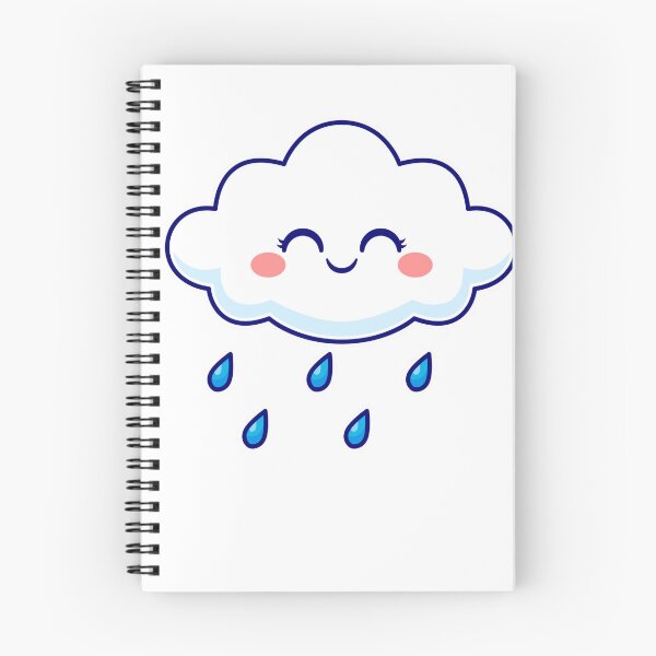 Item preview, Happy Little Rain Cloud Kawaii Sticker designed and sold by simranart111.