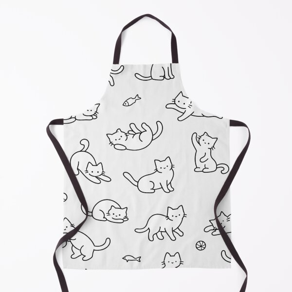 Item preview, Minimalist Cute Cat Pattern Line Art designed and sold by Owcomm.