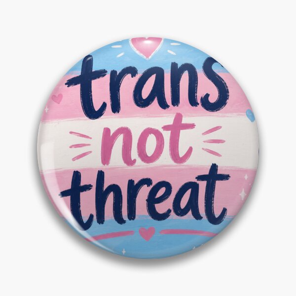 Item preview, Trans Not Threat Cute Transgender Pride Flag Colors Aesthetic designed and sold by StudioSnehaSomani4.