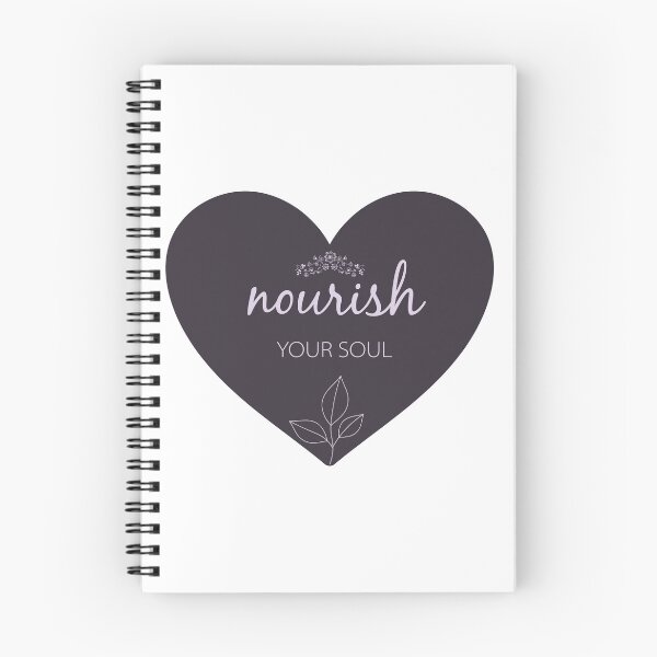 Item preview, Nourish Your Soul Heart Quote Design designed and sold by Ned_Studio.