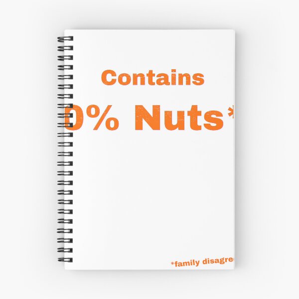 Item preview, Contains 0% Nuts designed and sold by Pop, Culture and Stuff.