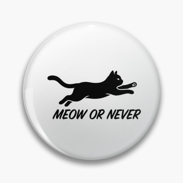 Artikelvorschau, Miau oder nie – Action-Jumping mit schwarzer Katze entworfen und verkauft von GiggleInkTees.