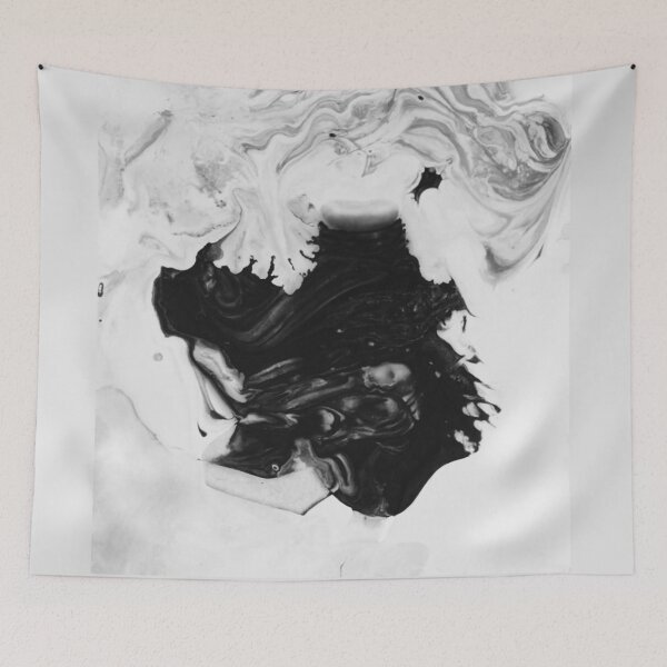 Item preview, Black & White Eraserhead Acrylic Pour designed and sold by Andyshouse.