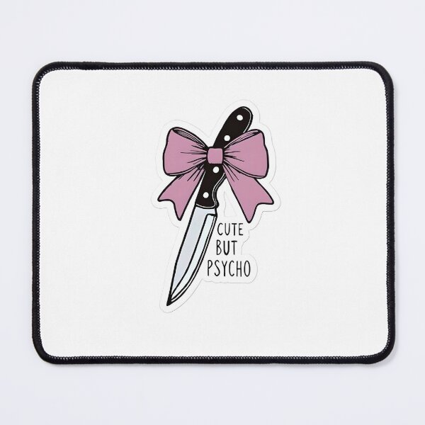 Item preview, Cute But Psycho Pink Bow Dagger designed and sold by LazyGeniusArt.