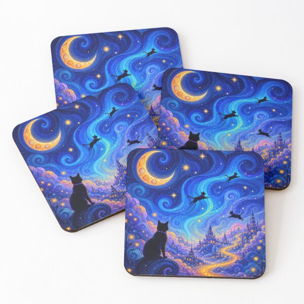 Item preview, Future Cat Lucid Dreamscape Cosmic Fantasy Sky Journey designed and sold by Mindworx21.