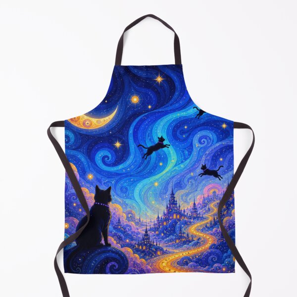 Item preview, Future Cat Lucid Dreamscape Cosmic Fantasy Sky Journey designed and sold by Mindworx21.