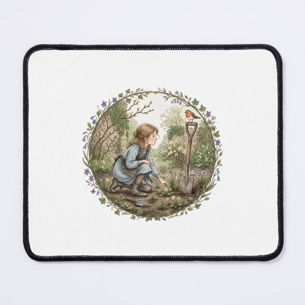 Item preview, Secret Garden Mary And Robin Garden Scene Art designed and sold by Fenay Designs.