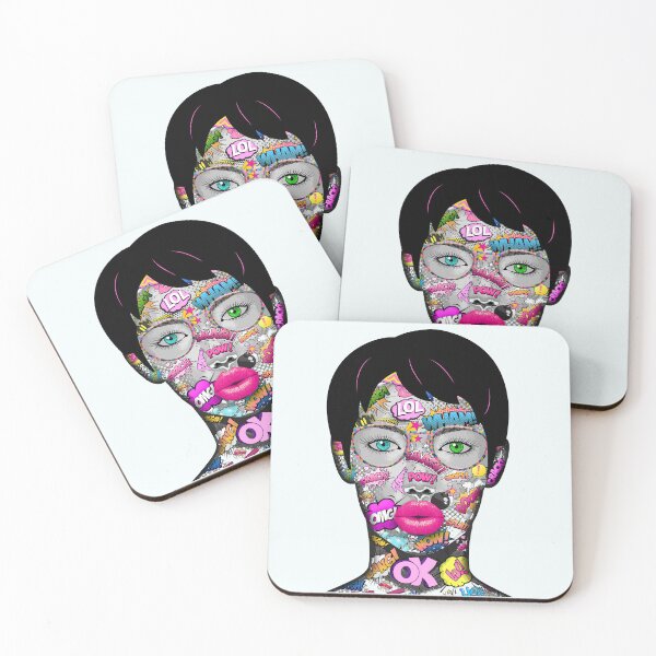 Item preview, Pop Art Glam Pink Portrait designed and sold by The Best Designs.