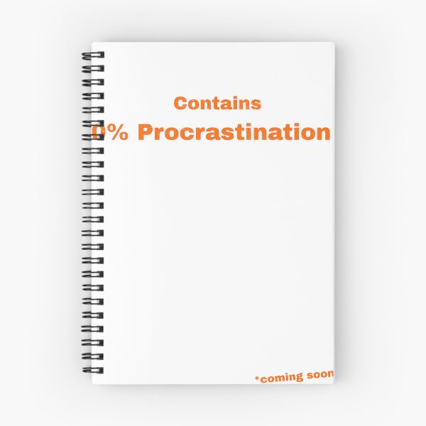 Item preview, Contains 0% Procrastination designed and sold by Pop, Culture and Stuff.
