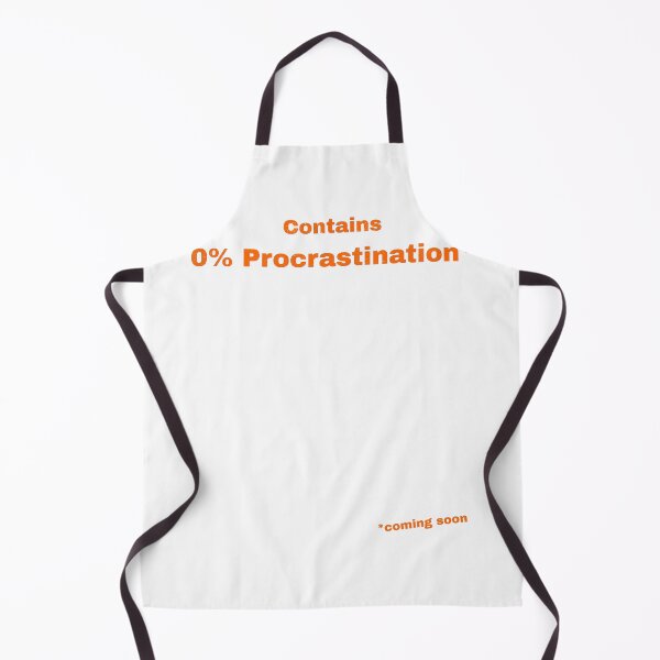 Item preview, Contains 0% Procrastination designed and sold by Pop, Culture and Stuff.
