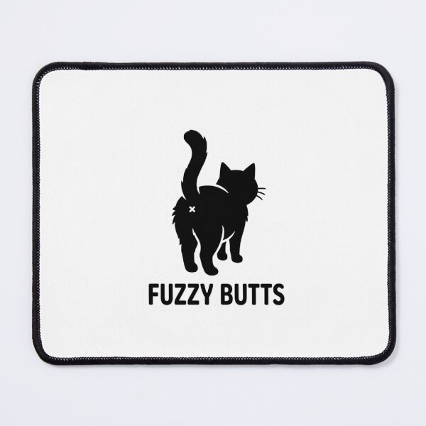 Item preview, Fuzzy Butts Funny Black Cat Walking Away Graphic designed and sold by GiggleInkTees.
