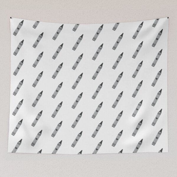 Item preview, Cute Black Dark Grey Crayon designed and sold by winterpumpkin.