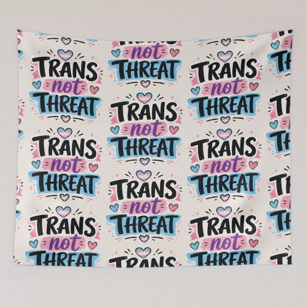 Item preview, Trans Not Threat designed and sold by StudioSnehaSomani4.
