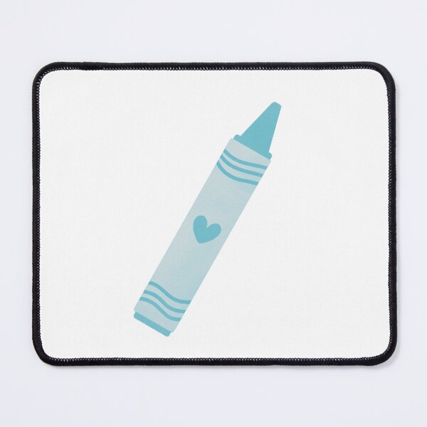 Item preview, Cute Light Blue Crayon designed and sold by winterpumpkin.