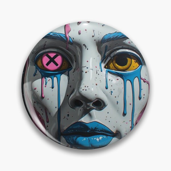 Item preview, Street Art Dripping Paint King | Neo Pop Graffiti Portrait designed and sold by Resolution Retro.