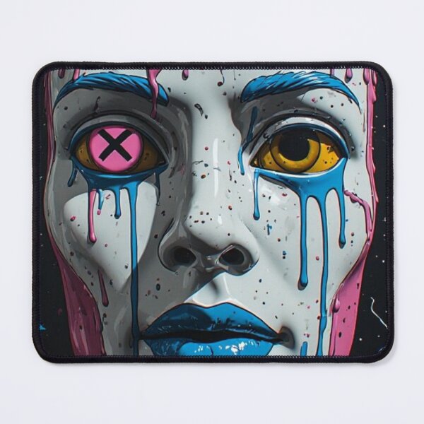 Item preview, Street Art Dripping Paint King | Neo Pop Graffiti Portrait designed and sold by Resolution Retro.
