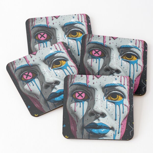 Item preview, Street Art Dripping Paint King | Neo Pop Graffiti Portrait designed and sold by Resolution Retro.