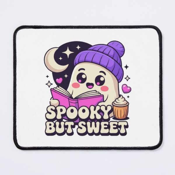 Item preview, Spooky But Sweet Ghost Reading T-Shirt – Cute Kawaii Halloween Book Lover Design for Cozy Autumn Fans designed and sold by GemBob Creations.