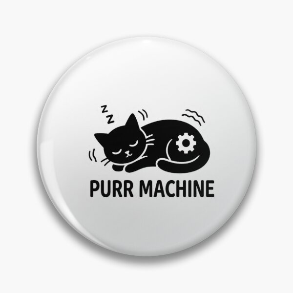 Item preview, Purr Machine Vibrating Sleeping Mechanical Cat designed and sold by GiggleInkTees.