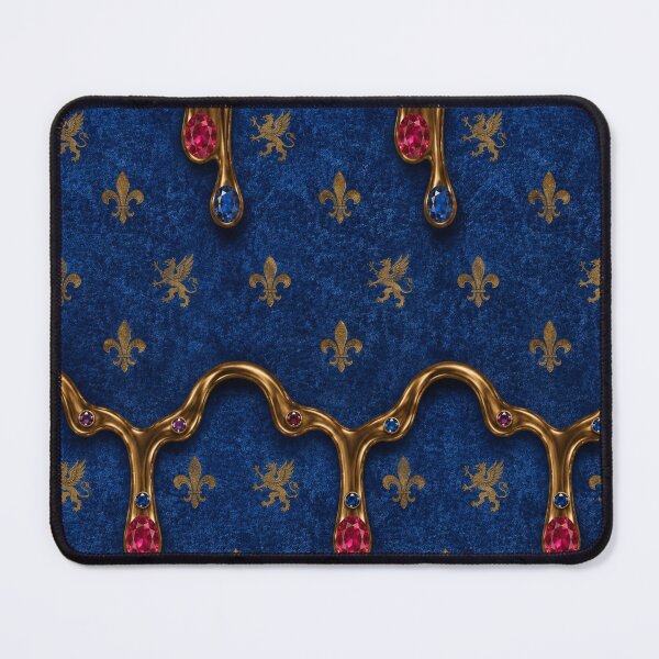 Item preview, Royal Sapphire & Gold Baroque Seamless Pattern designed and sold by sadedream.