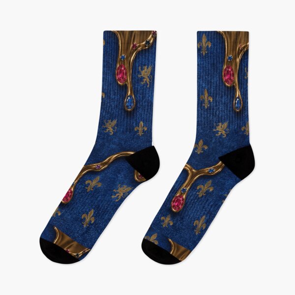 Item preview, Royal Sapphire & Gold Baroque Seamless Pattern designed and sold by sadedream.