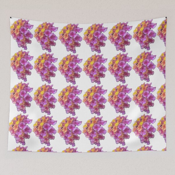 Item preview, Colorful Lantana Flower Cluster Isolated on White designed and sold by BalkanBloom.