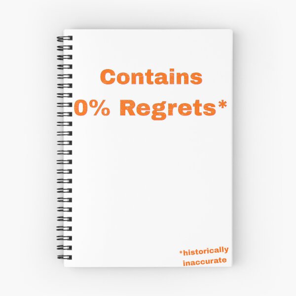 Item preview, Contains 0% Regrets designed and sold by Pop, Culture and Stuff.