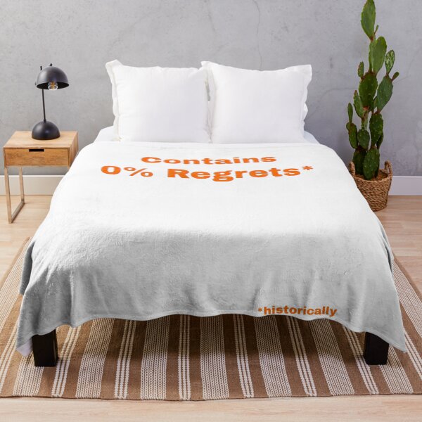 Item preview, Contains 0% Regrets designed and sold by Pop, Culture and Stuff.