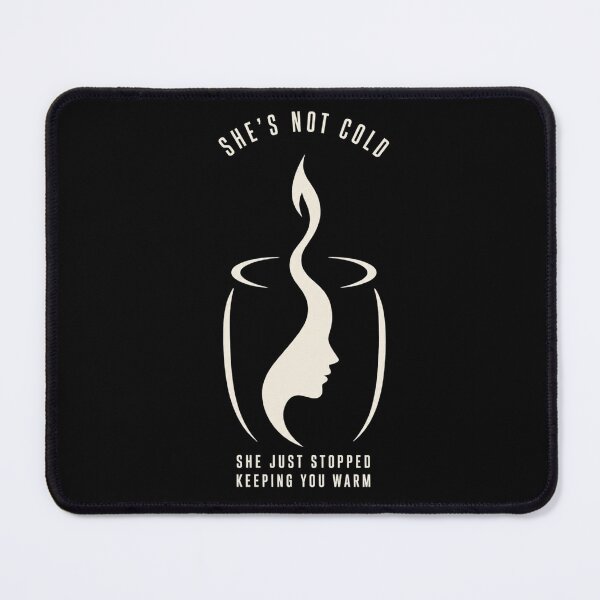 Item preview, She's Not Cold Candle Woman Profile Dark Shirt Design designed and sold by Lyfeinsights.