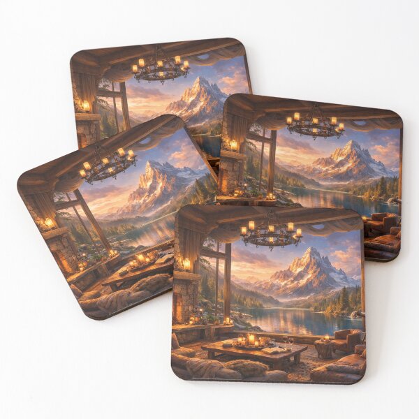 Item preview, Mountain view in the evening light designed and sold by Sigtrix.